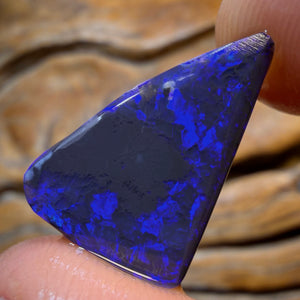 TGIF 9.6cts - Lightning Ridge Black Opal Rub Piece