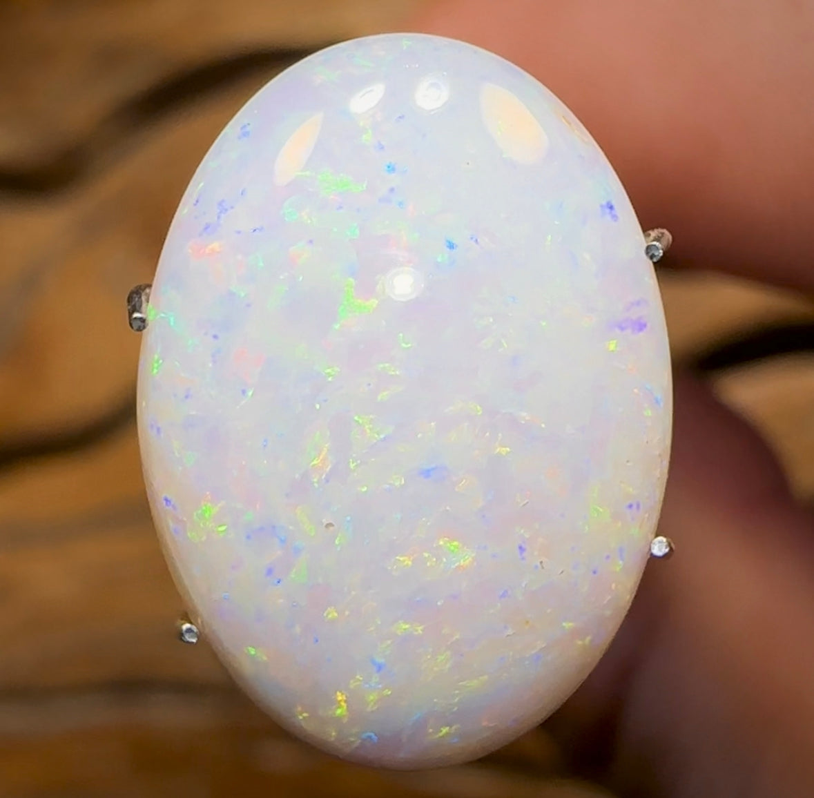 7.5cts - Cooper Pedy White Opal. Australian Opal - Opal Whisperers