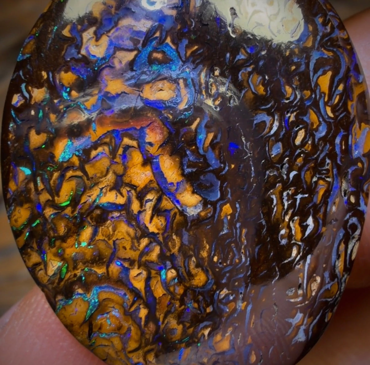30.9cts - Tribal Yowah Nut Opal. Australian Opal