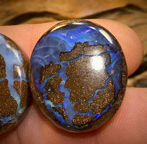 72.9cts - Australian Boulder Seam Opal Pair