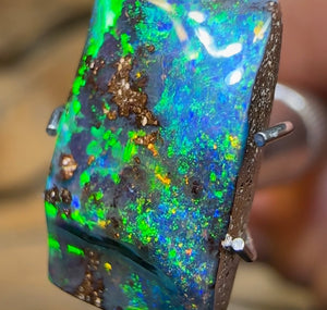 3.5cts - Vibrant Solid Queensland Boulder Opal - Opal Whisperers