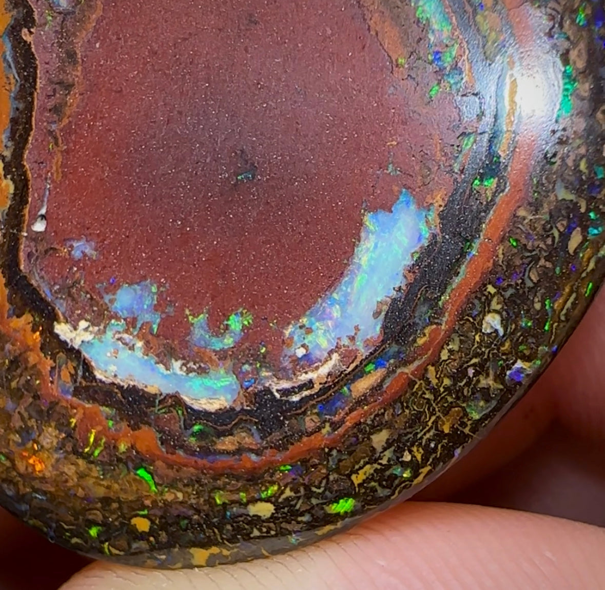 121.3cts - Owl Eyes Tribal Australian Boulder Opal Pair - Opal Whisperers