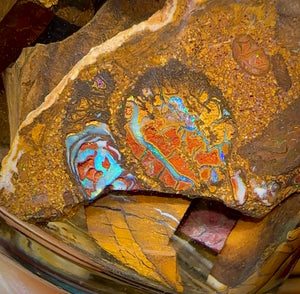 130.6g - Jar of Rough Australian Boulder Opal