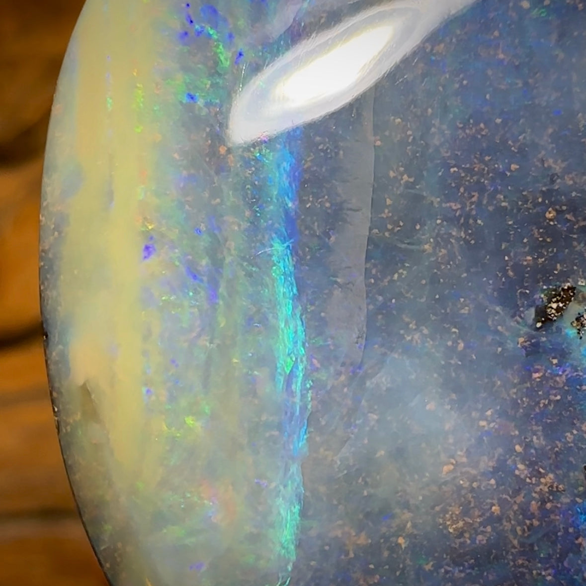 94.5cts - Large Queensland Boulder Seam Opal. Australian Opal - Opal Whisperers