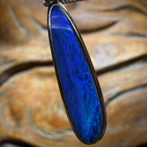 Sterling Silver - Queensland Boulder Opal Doublet Pendant