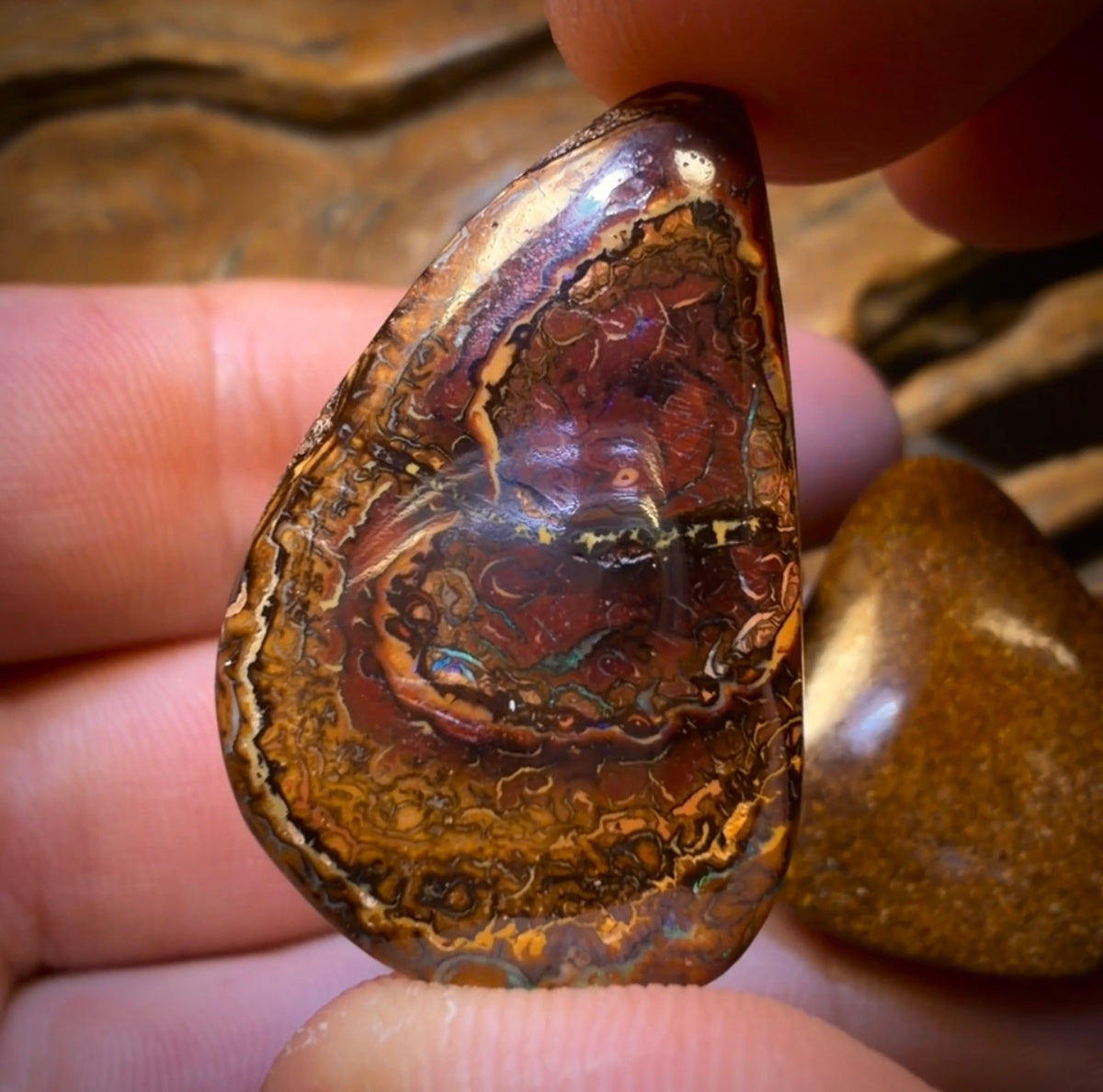 91.6cts - 3x Australian Tribal Boulder Opal’s. Wholesale Dealers Parcel