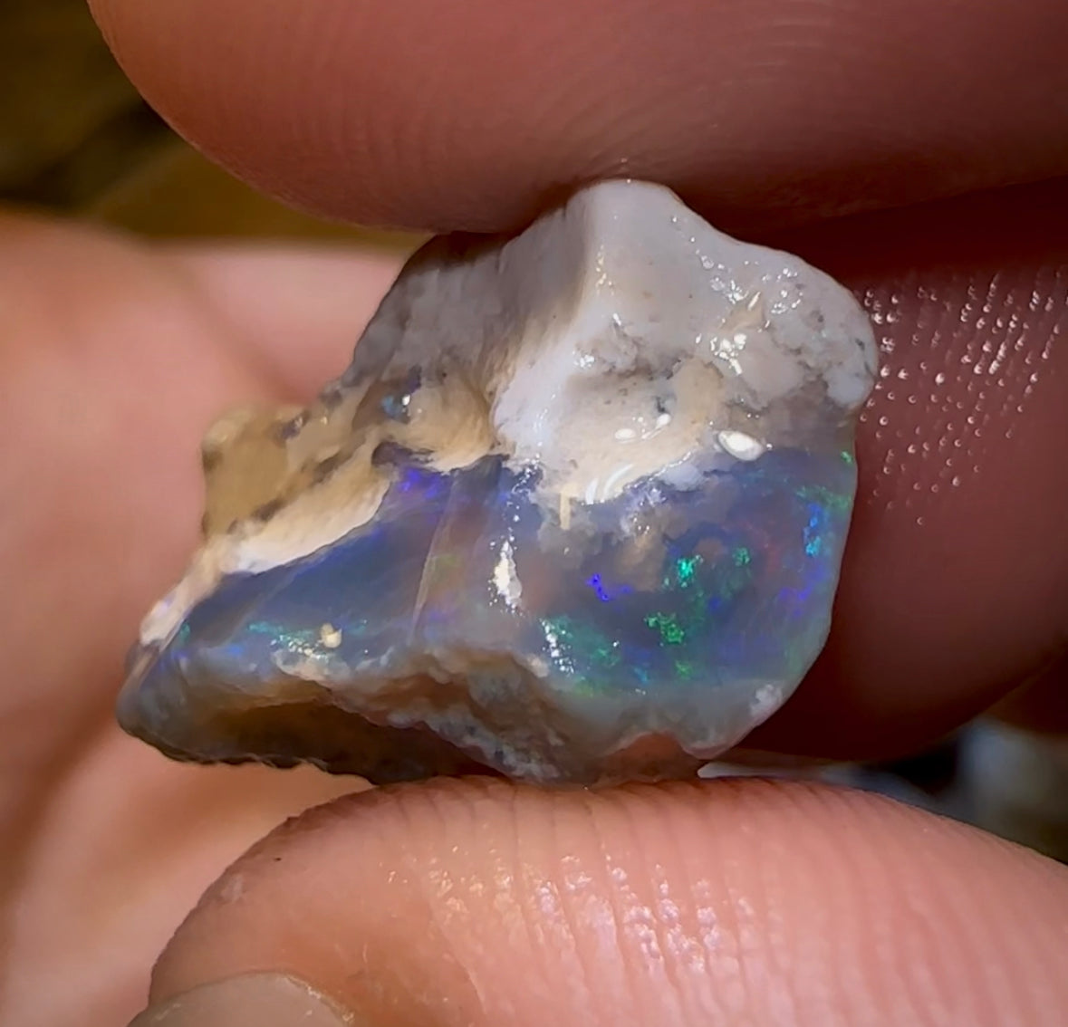 106.6cts - 11x Lightning Ridge Crystal and Dark Opal Rough Parcel - Opal Whisperers