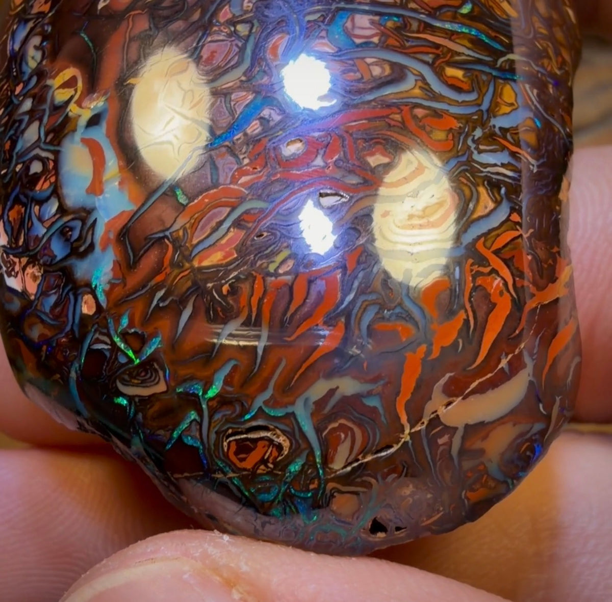 341.8cts - Large Koroit Tribal Australian Boulder Opal. Polished Specimen