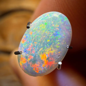 Alex Auction 0.9 cts - Opale de cristal d'Australie du Sud de Coober Pedy