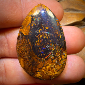 74.4cts - Awesome Tribal Yowah Nut Opal. Australian Opal Picture Stone
