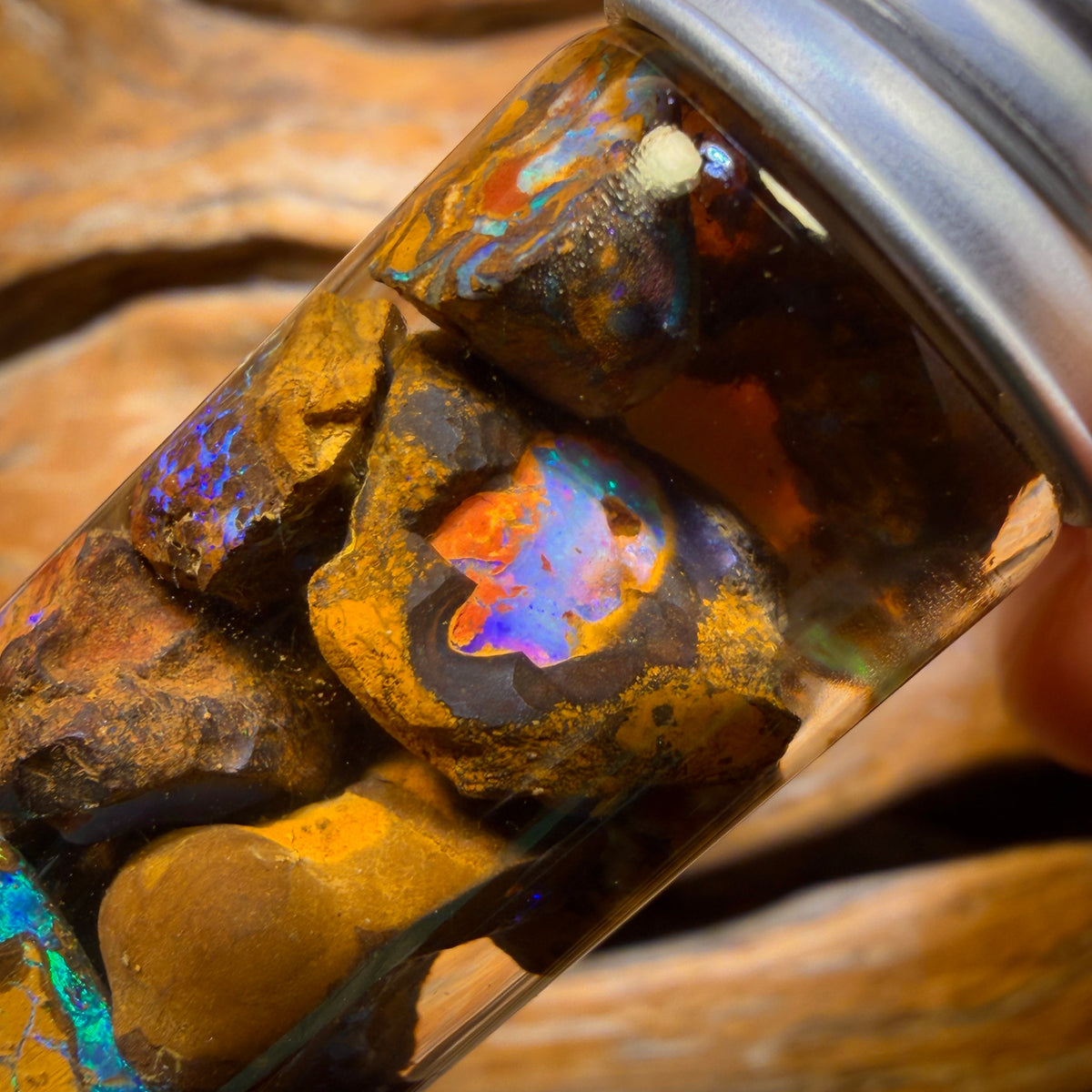 68.7cts - Yowah Nut Opal Rough Vial