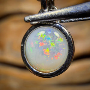 Sterling Silver - ONE ONLY! Pandora Style Solid South Australian Crystal Opal Pendant