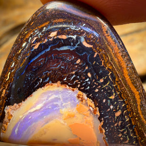 86.2cts - Big Tribal Yowah Nut Opal Specimen Polished