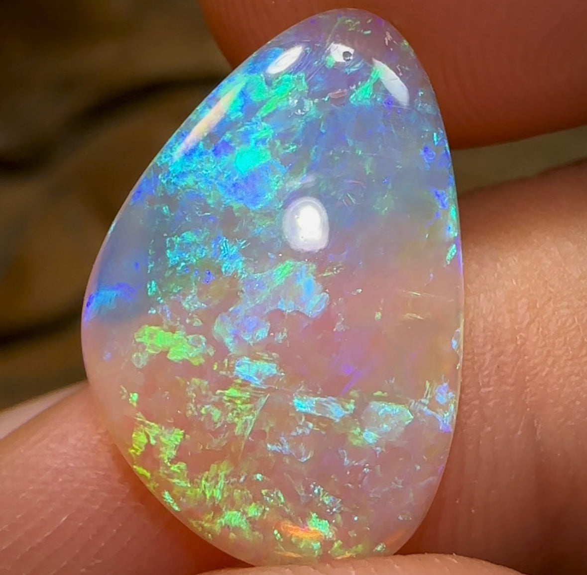 4.5cts - Lightning Ridge Beautiful Clean Crystal Opal - Opal Whisperers
