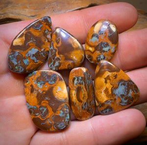 107.8cts - 6x Australian Boulder Opal’s. Wholesale Dealers Parcel