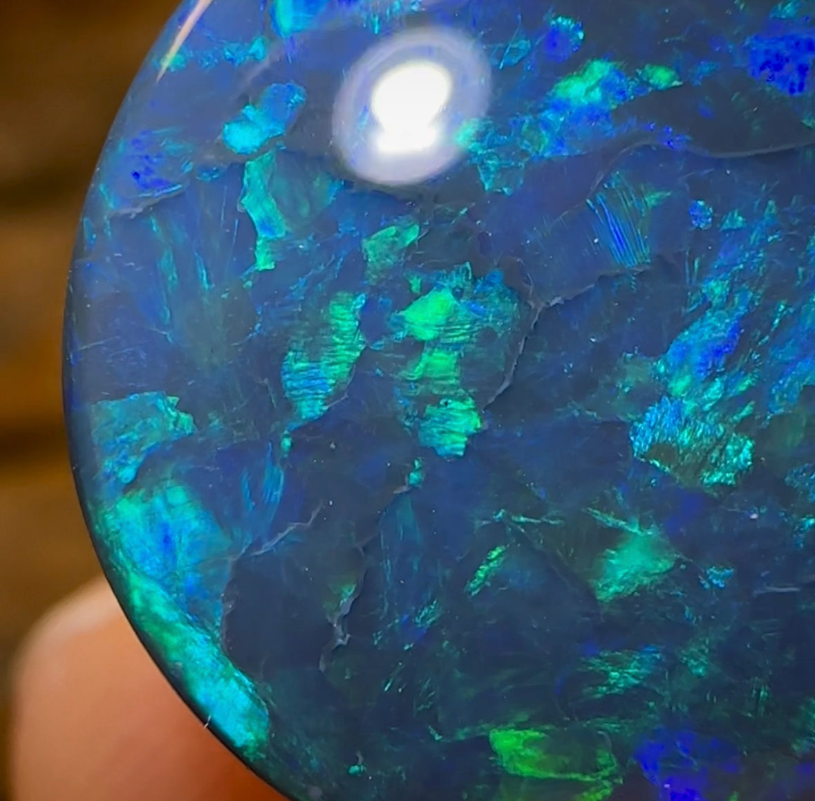 8.6cts - Australian Black Opal from Lightning Ridge - Opal Whisperers