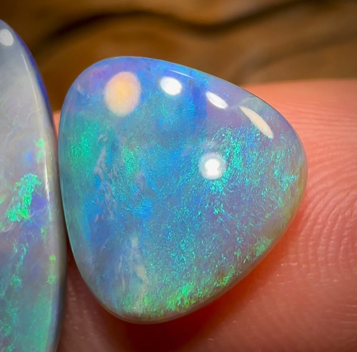 (Template) 8.3cts - Lightning Ridge Semi Black Opal Set - Opal Whisperers