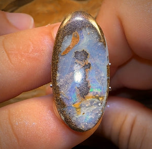 Auction Fall-Through = Your Gain! 🔥 Now More Than 50% Off RRP 🚨 22.1cts - “My Eyes on You” Queensland Boulder Seam Opal. Rockpool Pattern!