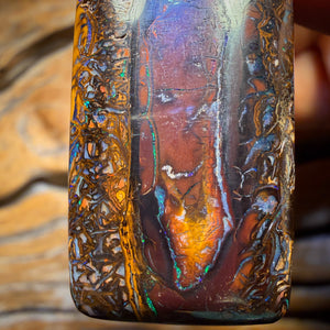 33 x 20mm - Drilled Tribal Queensland Boulder Opal Necklace