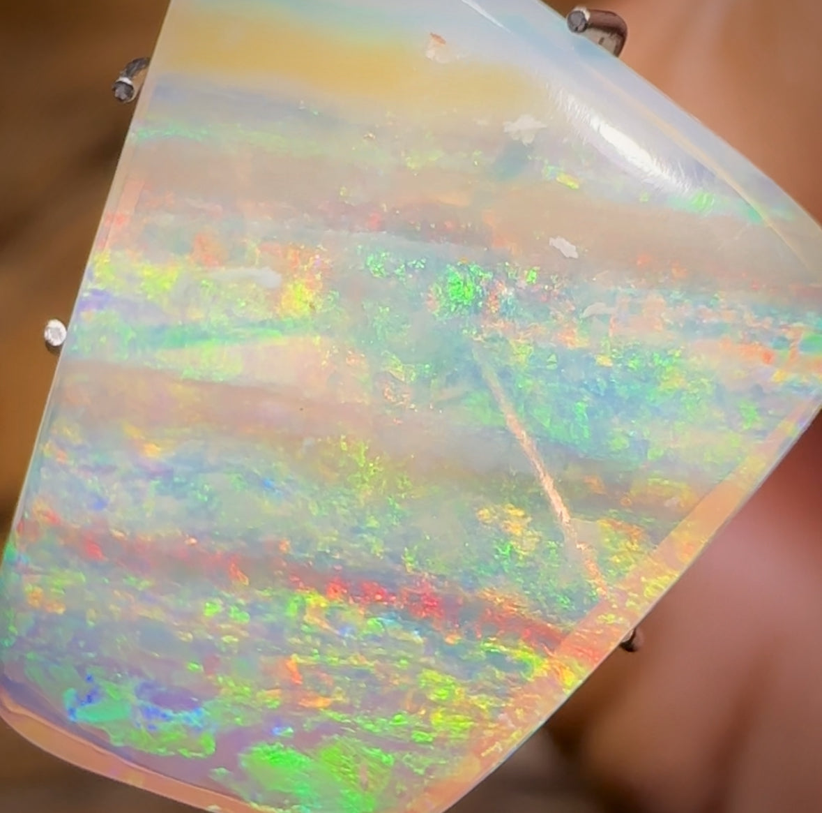 5cts - GEM Queensland Boulder Seam Opal. Pure Crystal Opal Andreou Heritage Collection