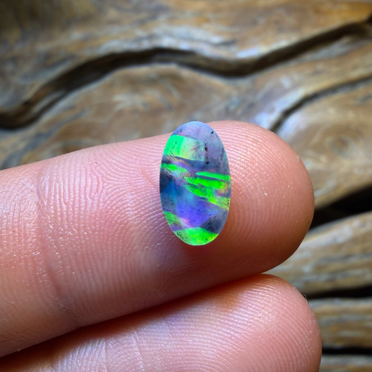 1.25cts - Lightning Ridge Black Crystal Opal
