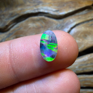 1.25cts - Lightning Ridge Black Crystal Opal