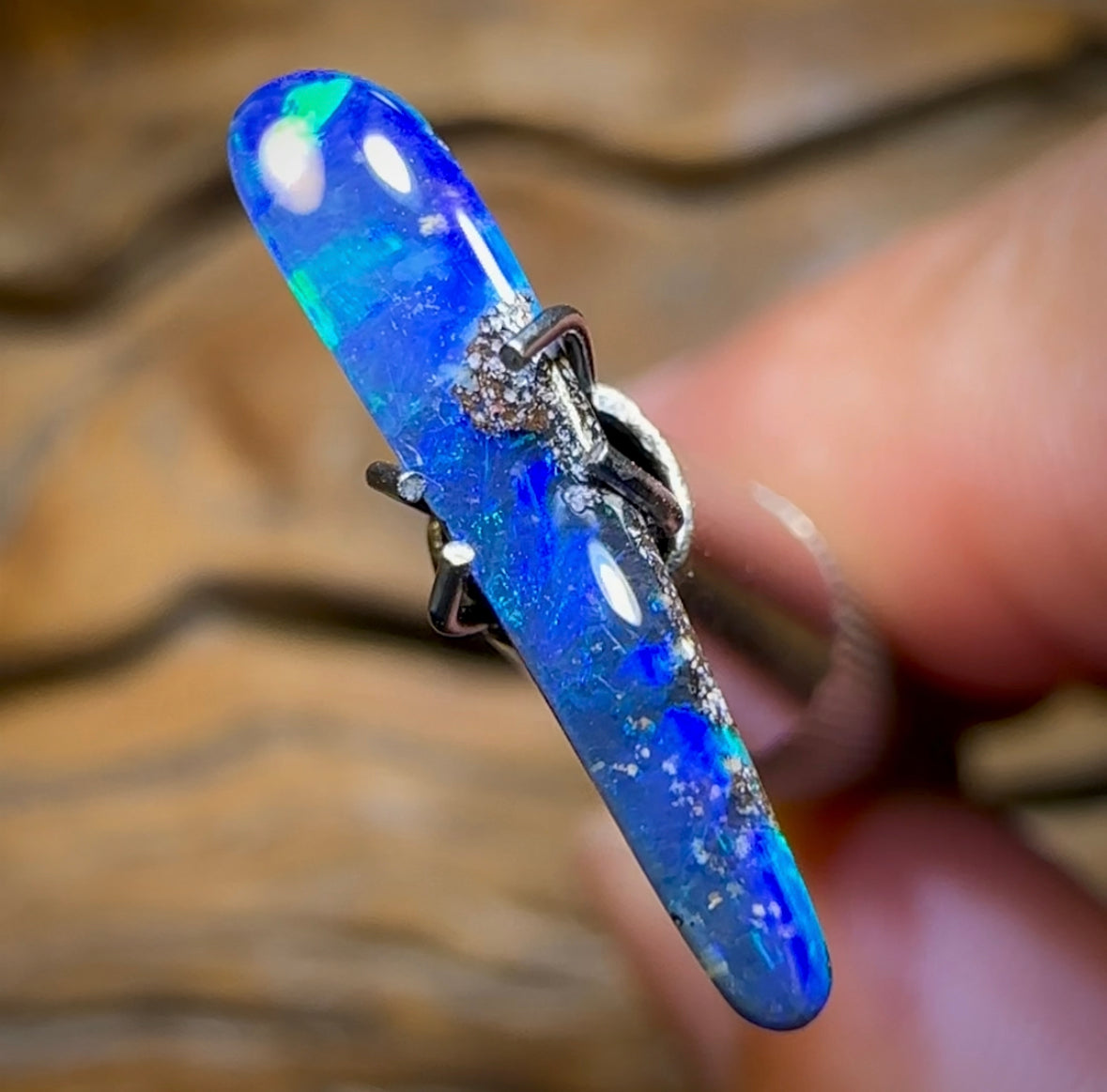 1.3cts - Queensland Boulder Opal from Winton - Opal Whisperers