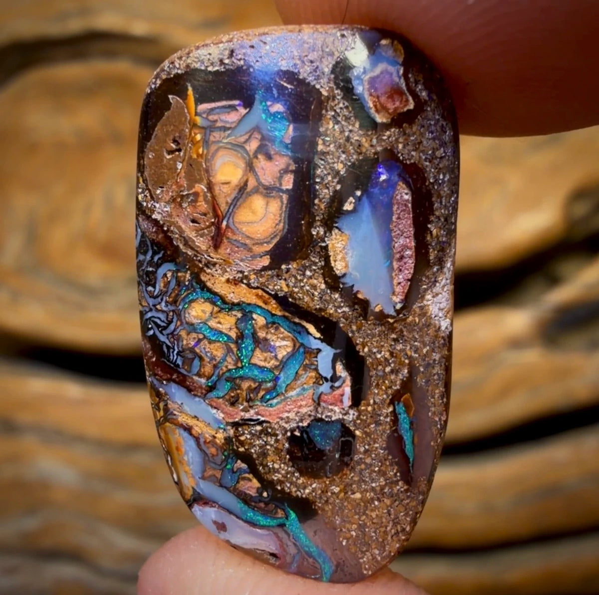 Wild Card Cluster Card! 23.8cts - Tribal Australian Boulder Opal from Yowah
