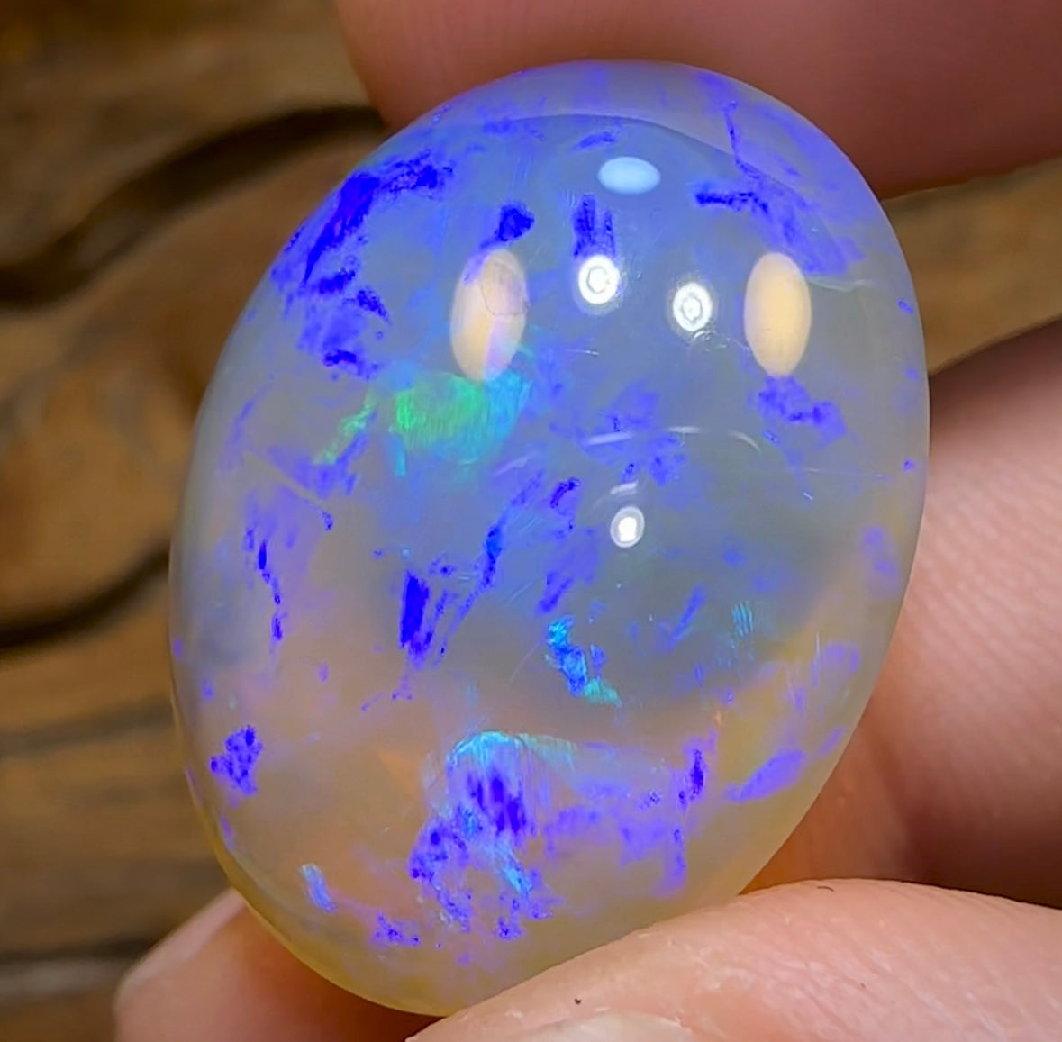 37.4cts - BIG Crystal Opal from Lightning Ridge. Heritage Collection - Opal Whisperers