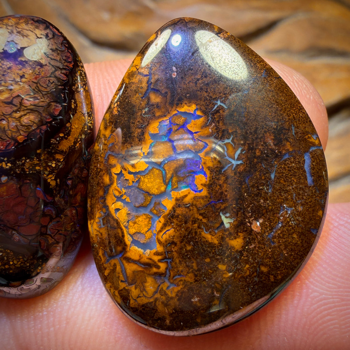 66.3cts - 3x Australian Tribal Boulder Opal’s. Wholesale Parcel