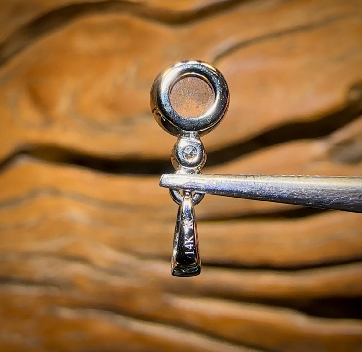 14k White Gold - Queensland Boulder Opal Doublet Pendant