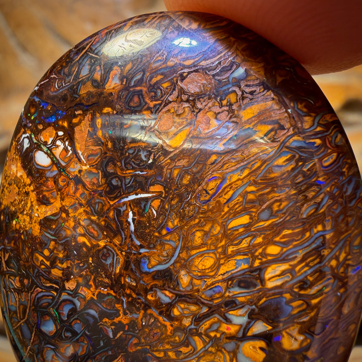 101.4cts - Big Tribal Yowah Nut Opal. Double Sided Bargain