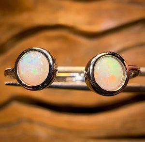 “Multi Size” Sterling Silver - South Australian Crystal Opal Ring