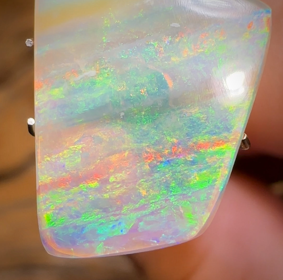 5cts - GEM Queensland Boulder Seam Opal. Pure Crystal Opal Andreou Heritage Collection