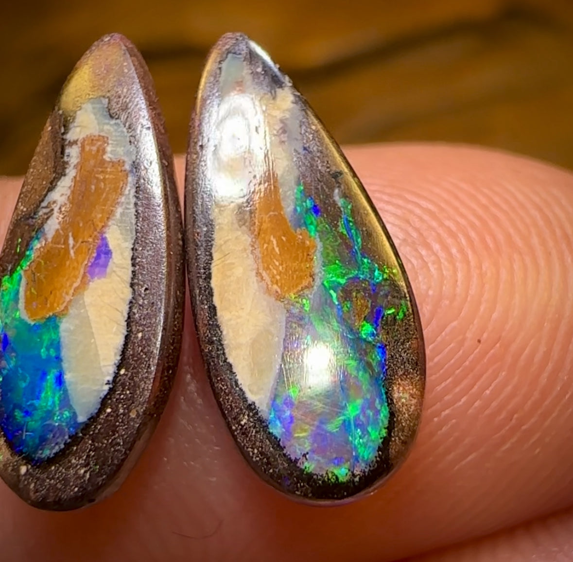 4.9cts - Yowah Nut Kernel Opal Pair