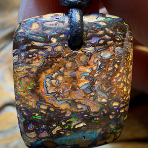 24 x 20mm - Drilled Tribal Queensland Boulder Opal Necklace