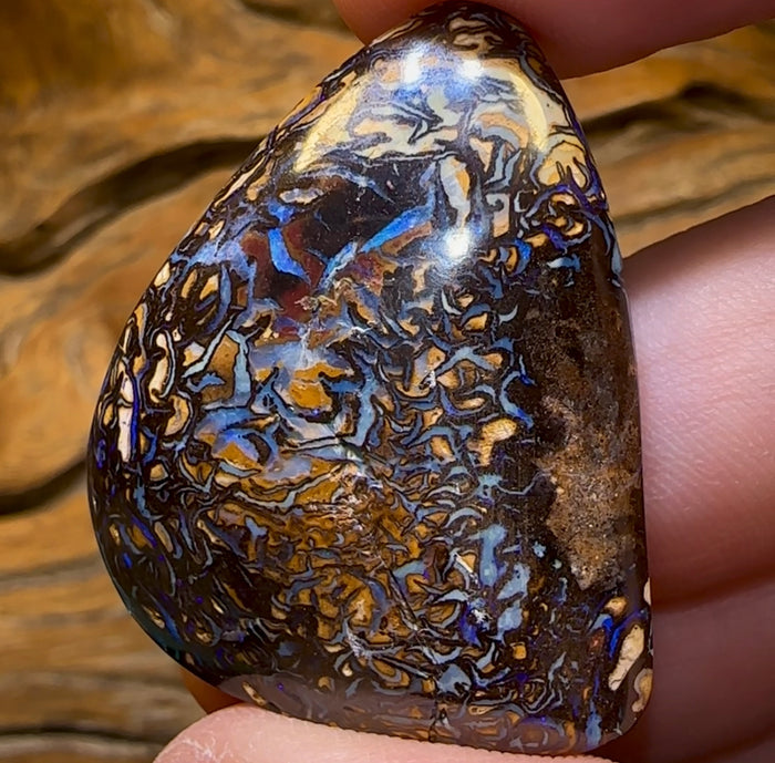 84.3cts - Queensland Boulder Tribal Opal. Double Sided Heavily Discounted - Opal Whisperers