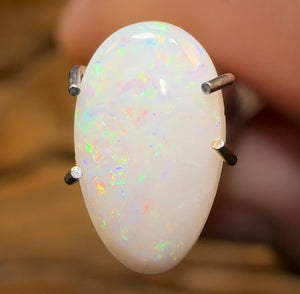 1.2cts - Coober Pedy White Australian Opal - Opal Whisperers