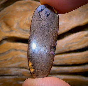 30.9cts - Queensland Boulder Opal from Yowah. Electric Green!