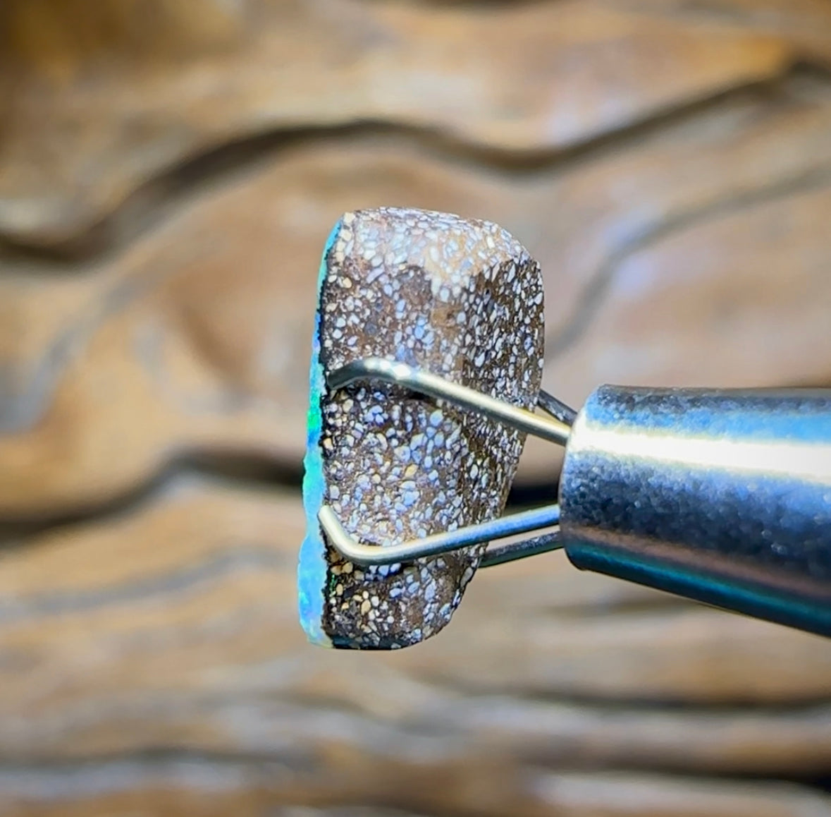 2.4cts - Winton Seam Opal. Australian Opal - Opal Whisperers