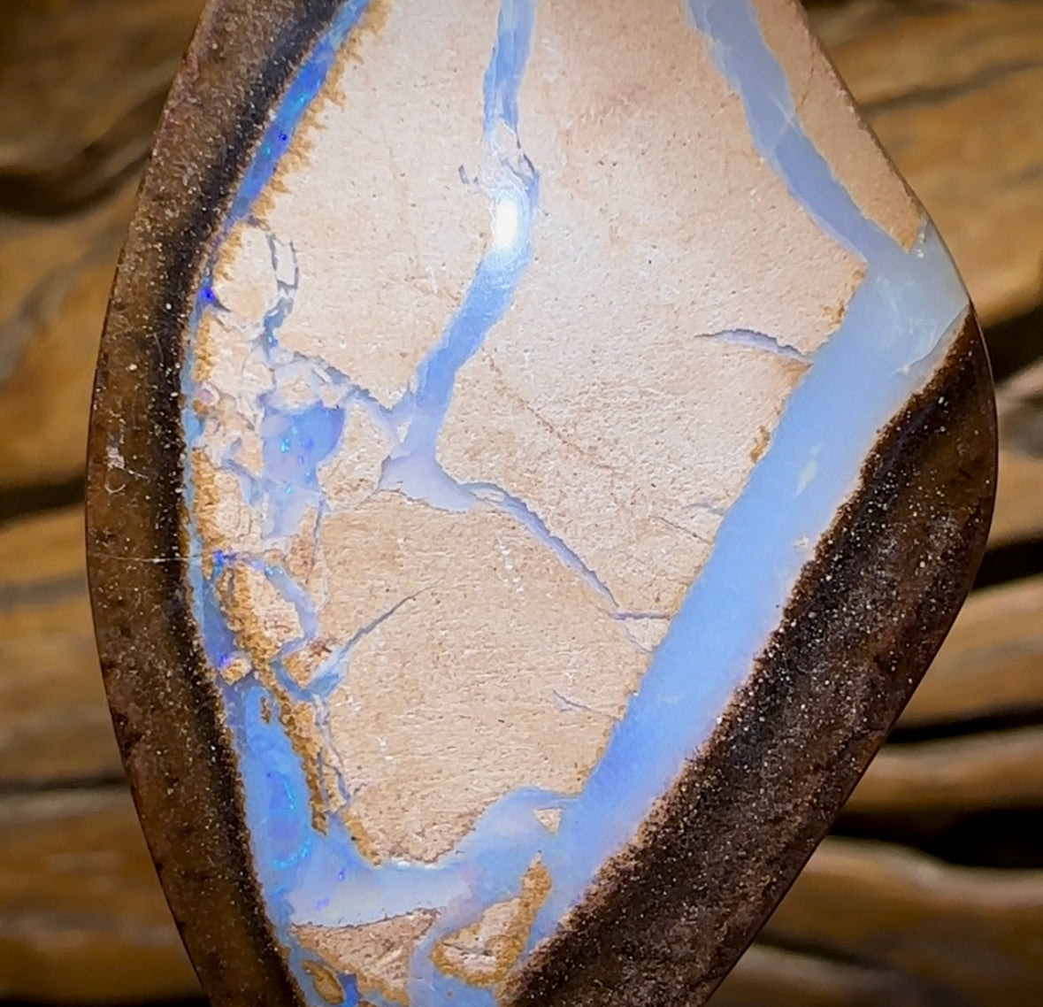 43.5cts - Big Yowah Nut Kernel Opal. Double Sided