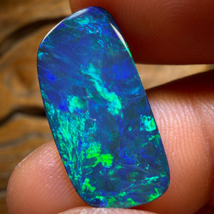 18.5cts - Best of the Best Blue Greens TOP Australian Boulder Opal Doublet Pair