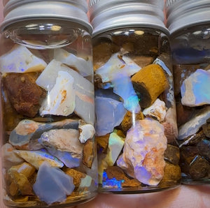 50cts Vials of Mixed Australian Opal Rough. BULK LISTING