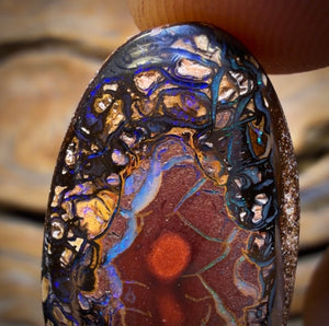 34.8cts - Tribal Queensland Boulder Opal from Koroit