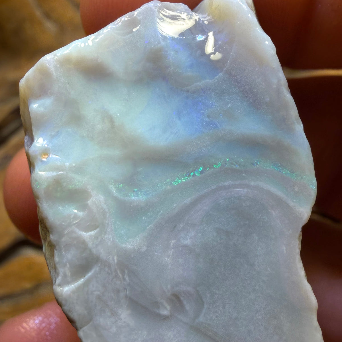214.3cts - Large Lightning Ridge Dark Opal Rough Piece