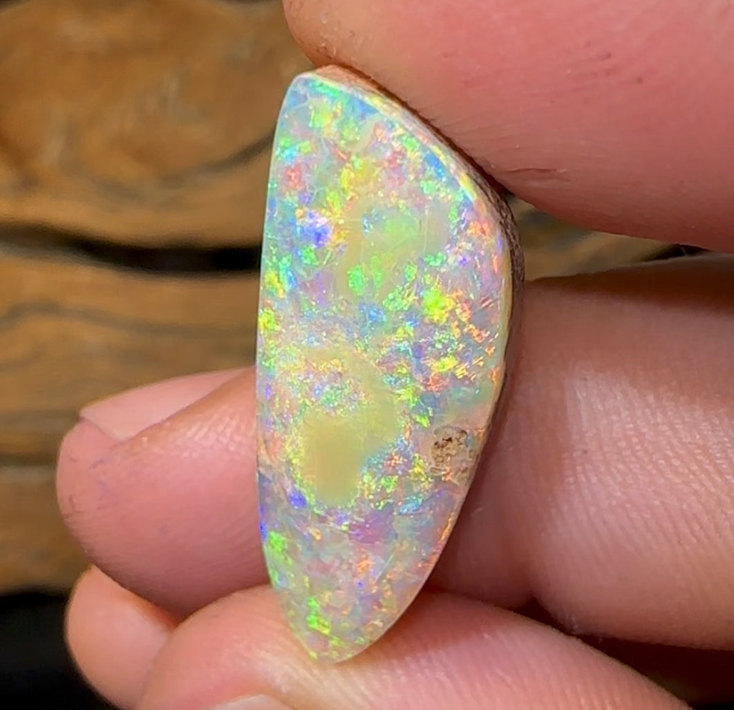 14.4cts - Beautiful Solid QLD Boulder Pipe Opal - Opal Whisperers