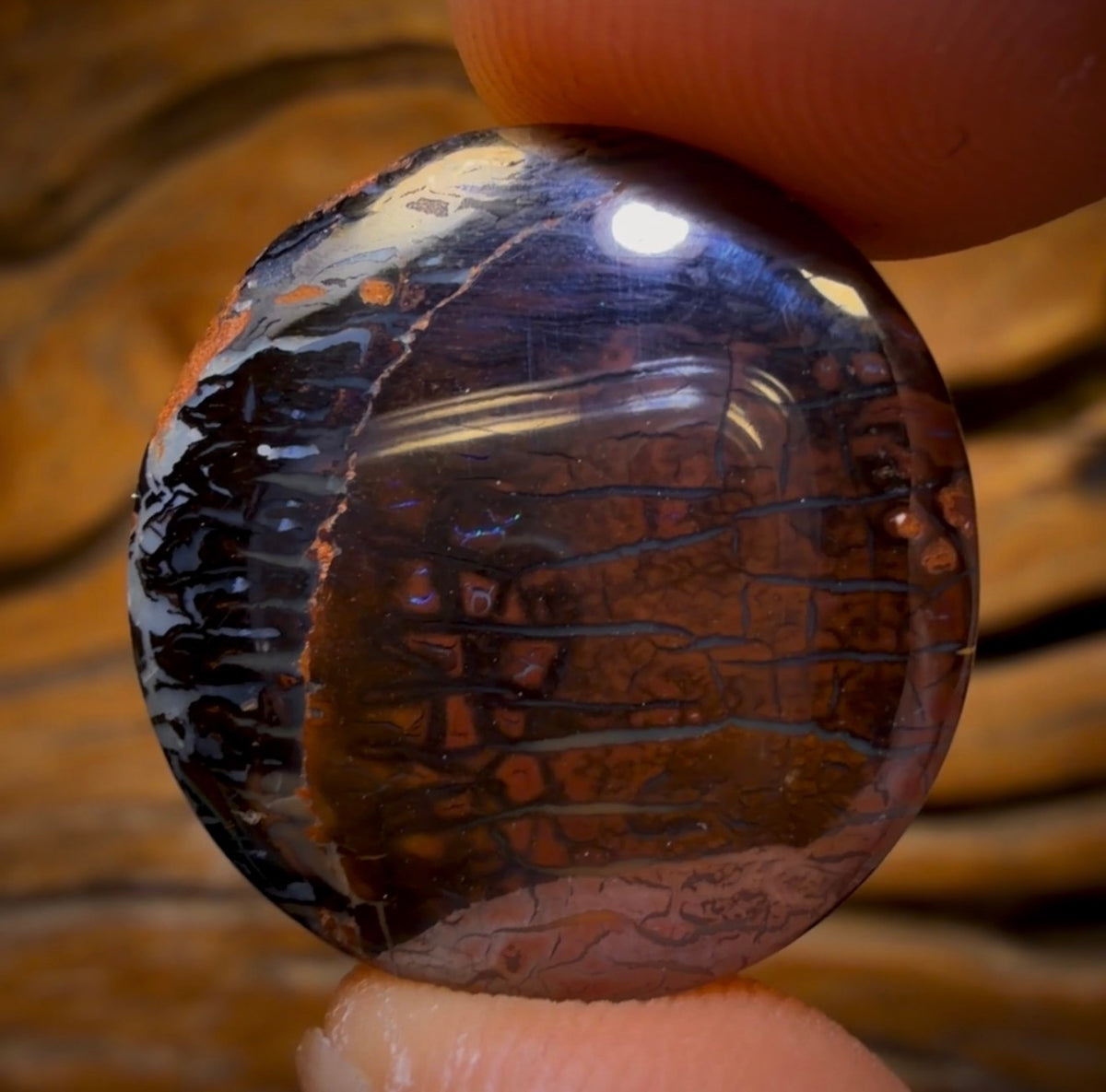 34.8cts - Tribal Australian Boulder Opal from Koroit