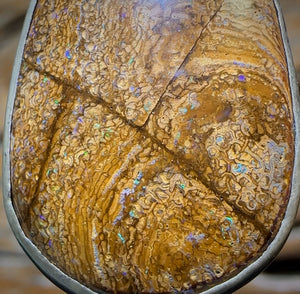 Sterling Silver - Tribal Boulder Opal UNISEX Pendant