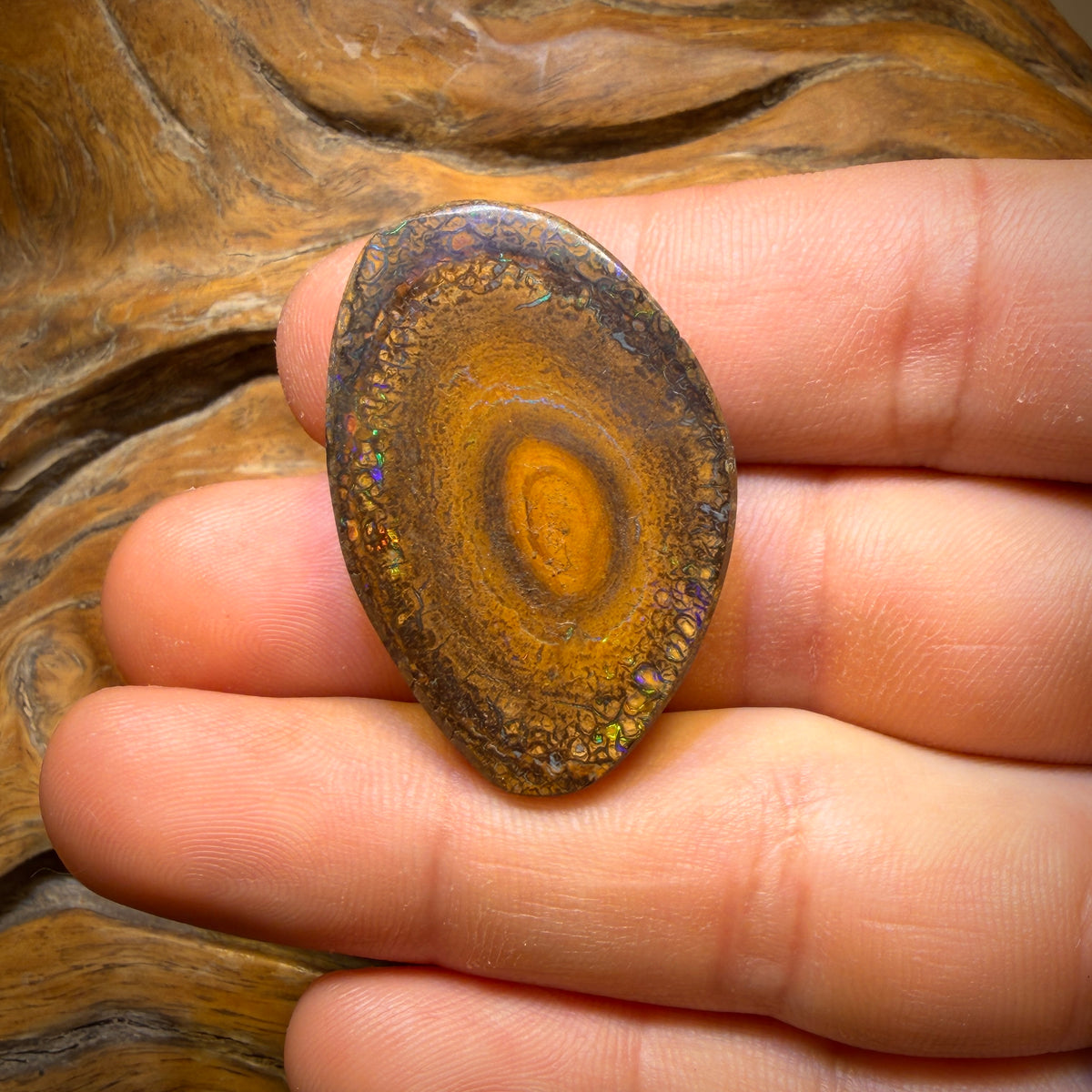 63,2 ct – Yowah Nut Tribal. Australischer Boulder-Opal