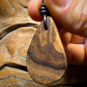 Wildcard! 40 x 25mm - Drilled Tribal Queensland Boulder Opal Necklace